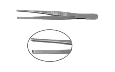 Zepf Chirurgisch pincet slank 1x2t 13,0cm