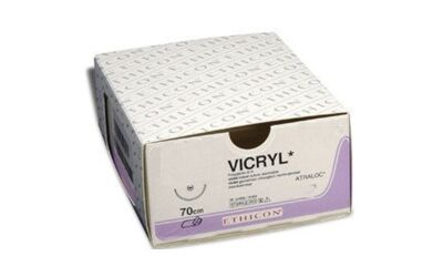 Vicryl hechtdraad  V393H 3-0 met FS-2 naald per 36st
