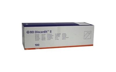 BD Discardit 10ml 2 delige spuit per 100st.