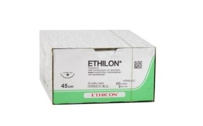 Ethilon hechtdraad 5-0 661H met FS-2 naald 45 cm draad per 36st.