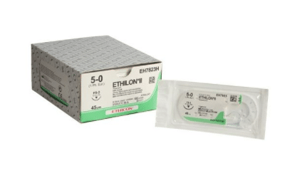 Ethilon hechtdraad 5-0 FS-3 naald EH7823H per 36st.