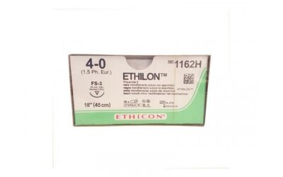 Ethilon hechtdraad 4-0 FS-3, 16mm lang, 3/8 36st 1162H