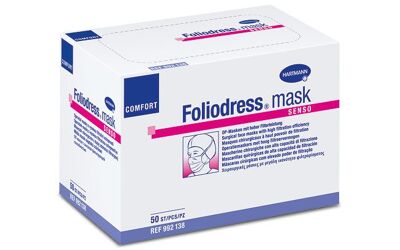 Foliodress masker comfort 5x10 type IIR per 50 stuks