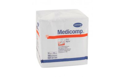Medicomp nonwoven kompres 4-laags 10x10cm niet steriel (100 stuks) 